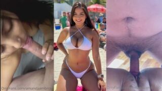 Amanda Ambrosio porno da gostosa chupando e dando a buceta
