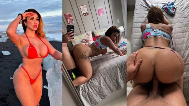 Cris Galera colocou a calcinha de lado e fodeu de quatro