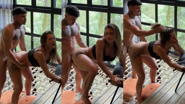 Larissa famosa do privacy transando com namorado maromba